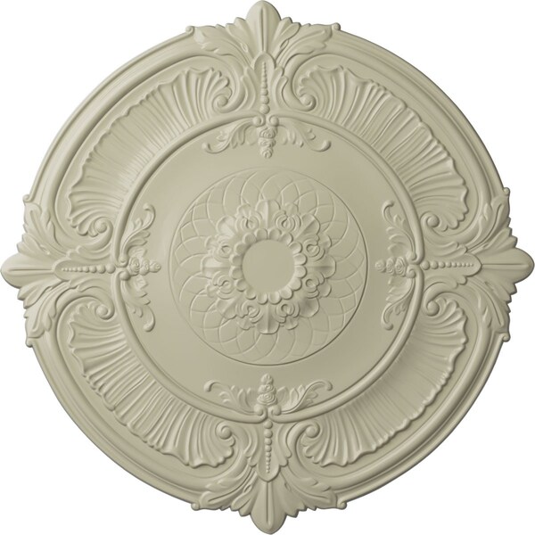 Ekena Millwork Attica Ceiling Medallion (Fits Canopies up to 3 3/4"), Hnd-Painted Clear Yellow, 39 1/2"OD x 2 1/2"P CM39ATCYF - main